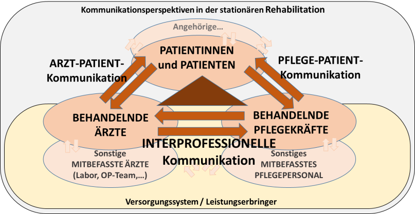 Grafik 1: Kommunikationsstrukturen im Krankenhaus | © Lossin